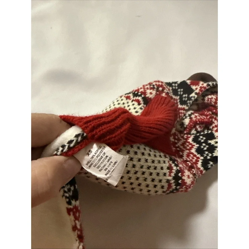 Christmas Reindeer Dog Sweater Costume‎ Size Can